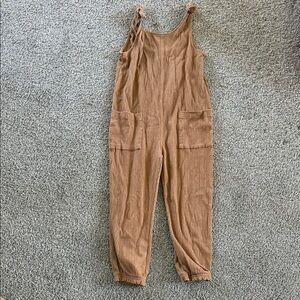 Old Navy Tan Corduroy Overalls